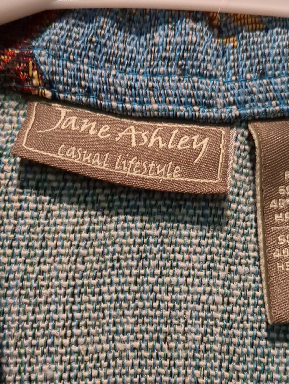 Jane Ashley Vintage Horse Tapestry Women's Blue Blouse Western Jacket, Sz Medium - Picture 6 of 8